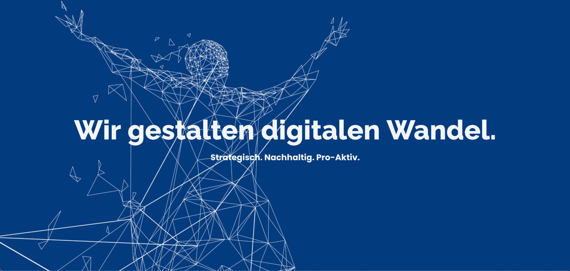 Wir gestalten digitalen Wandel Banner